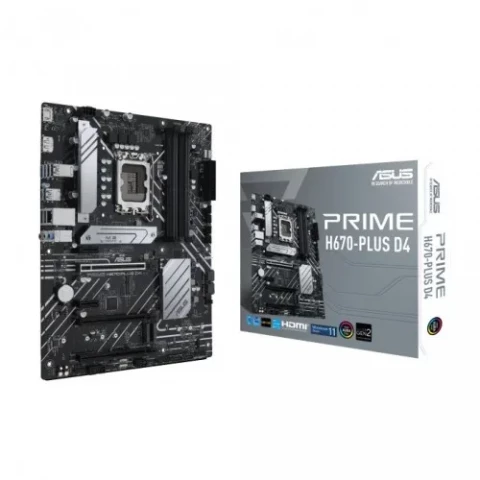 Asus PRIME H670-PLUS D4 LGA 1700 ATX 12th Gen Motherboard